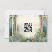 Cartons Réponse Prairie Fleurie Forêt Élégante Fleurs de Mariage (Dos)