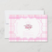 Cartons Réponse Preppy Coquette Pink Bow Graduation (Devant)