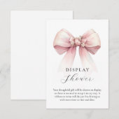 Cartons Réponse Présentoir à nœud rose Enceinte d'insert de douche (Devant / Derrière)