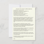 Cartons Réponse Prière Saint Padre Pio après la sainte communion (Dos)