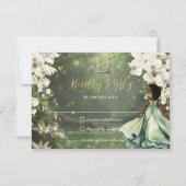 Cartons Réponse Princess & Frog Green Dress Sweet 16 Quinceanera (Devant)