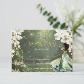 Cartons Réponse Princess & Frog Green Dress Sweet 16 Quinceanera (Debout devant)