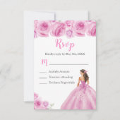 Cartons Réponse Princesse Florale dans une robe rose pâle choix de (Devant)