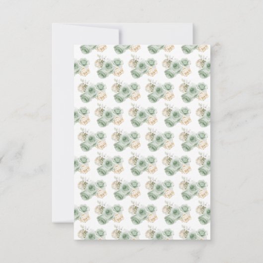 Cartons Réponse Princesse Florale dans une robe verte Sage choix d (Dos)