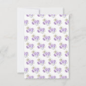Cartons Réponse Princesse Florale en robe violette Dusty (Dos)