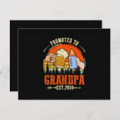 Cartons Réponse Promu à Grandpa Est 2024 Fête des pères Rétro Nouv (Devant / Derrière)