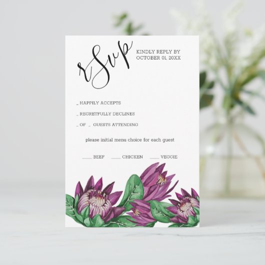 Cartons Réponse Protea King Protea (Debout devant)