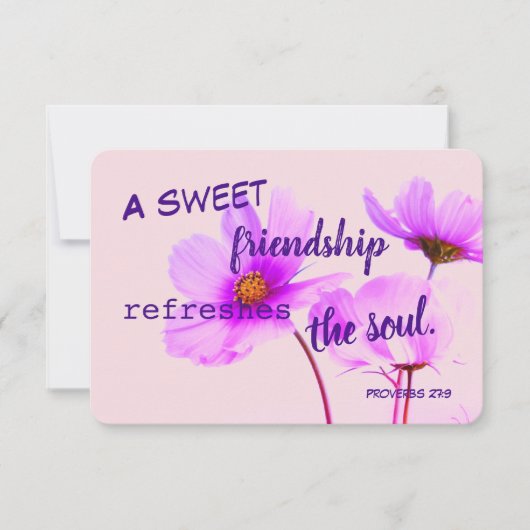 Cartons Réponse Proverbes Sweendship Lavender Note Card (Devant)