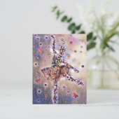 Cartons Réponse Purple Ballerina Jolie Danseuse Fille Personnalisé (Debout devant)