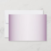 Cartons Réponse Purple Blush Floral Geometric Greenery Wedding (Dos)