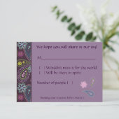 Cartons Réponse Purple Paisley (Debout devant)