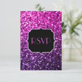 Cartons Réponse Purple Pink Ombre parties scintillant scintille Sw (Debout devant)