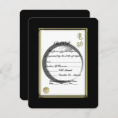 Cartons Réponse Qi Gong (Devant / Derrière)