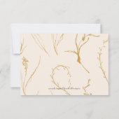 Cartons Réponse QR code Moderne simple arche ton mariage RSV (Dos)