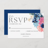 Cartons Réponse Quelque chose de bleu avant de faire Mariage flora (Devant / Derrière)