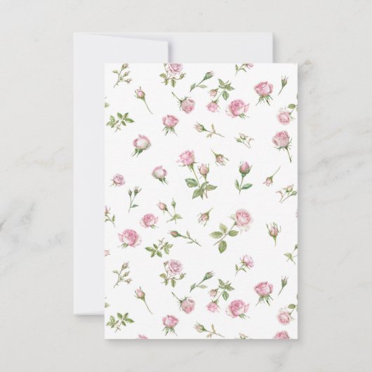 Cartons Réponse Quinceanera Blush Rose Anniversaire (Dos)