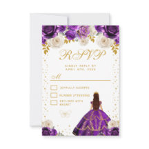 Quinceañera Princesse Fleur Violette