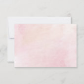 Cartons Réponse Quinceanera rose florale 15e anniversaire (Dos)