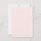 Cartons Réponse Quirky Bow Mariage manuscrit (Dos)