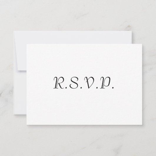 CARTONS RÉPONSE R.S.V.P (Dos)