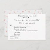 CARTONS RÉPONSE R.S.V.P (Devant / Derrière)