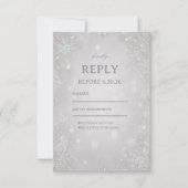Cartons Réponse Radiant Silver Frosted Winter Sparkle (Devant)