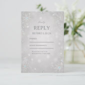 Cartons Réponse Radiant Silver Frosted Winter Sparkle (Debout devant)