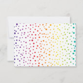 Cartons Réponse Rainbow couleurs arbres, confetti gay lesbienne ma (Dos)