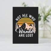 Cartons Réponse Randonnée Tous Ceux Qui Se Promènent Ne Sont Pas P (Debout devant)