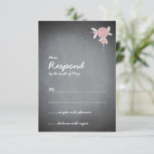 Cartons Réponse Réaction de courroie florale de tableau noir (Debout devant)