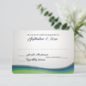 Cartons Réponse Réaction en acier bleu et vert (Debout devant)