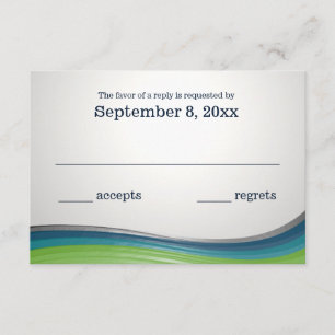 Cartons Réponse Réaction en acier bleu et vert