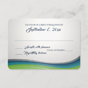 Cartons Réponse Réaction en acier bleu et vert