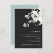 CARTONS RÉPONSE RÉCEPTION DE LA BUNCH DE COULEUR D'EAU BLACK IVORY (Devant / Derrière)