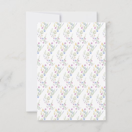 Cartons Réponse Réception de l'arc Mariage de printemps (Dos)