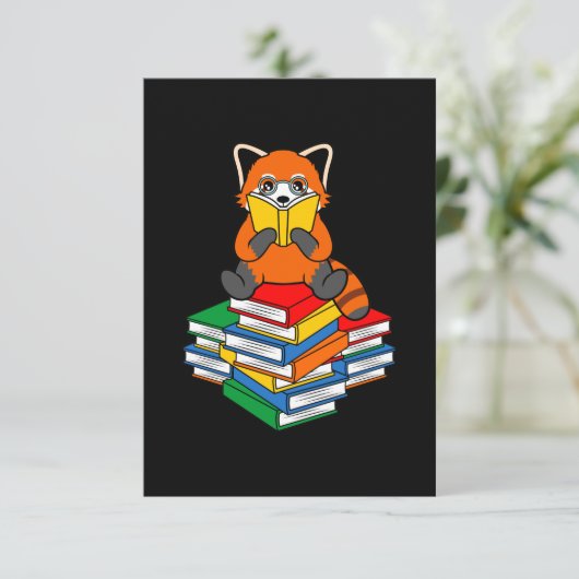 Cartons Réponse Red Panda Lecture Books Animaux Animaux Pandas Lov (Debout devant)