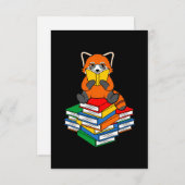 Cartons Réponse Red Panda Lecture Books Animaux Animaux Pandas Lov (Devant / Derrière)