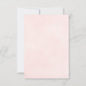 Cartons Réponse Reflet Pale Blush Rose Rose Élégant Mariage (Dos)