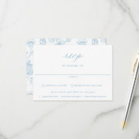 Regency Blue Floral Meal Choice Mariage
