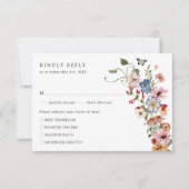 Cartons Réponse Repas de Boho colorés (Devant)