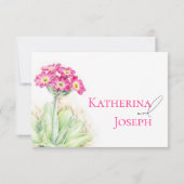 Cartons Réponse Réplique du mariage d'art primrose alpin (Dos)