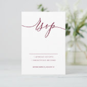 Cartons Réponse Répondre Burgundy Simple (Debout devant)