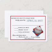 Cartons Réponse Répondre Papier plié Baseball (Devant / Derrière)