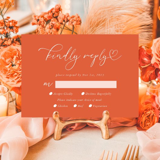 Cartons Réponse Répondre Vérone Sunset Calligraphie QR Code