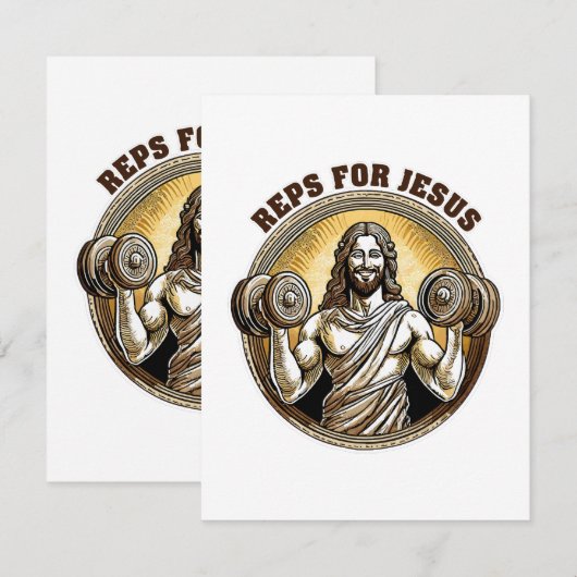 Cartons Réponse Reps pour Jésus (Devant / Derrière)