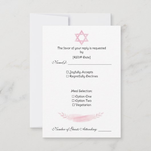 Cartons Réponse Response Card (Devant)