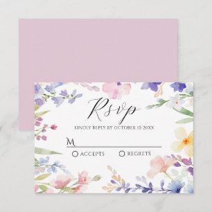 Cartons Réponse Ressort floral aquarelle