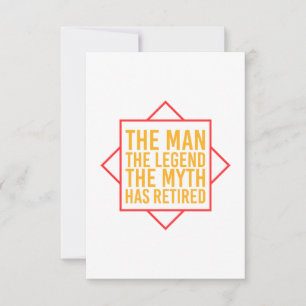 Cartons Réponse Retirement The Man