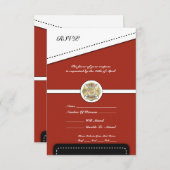 Cartons Réponse Retraite des pompiers (Devant / Derrière)