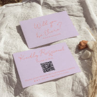 Retro coloré Pastel Whimsical QR Code Mariage